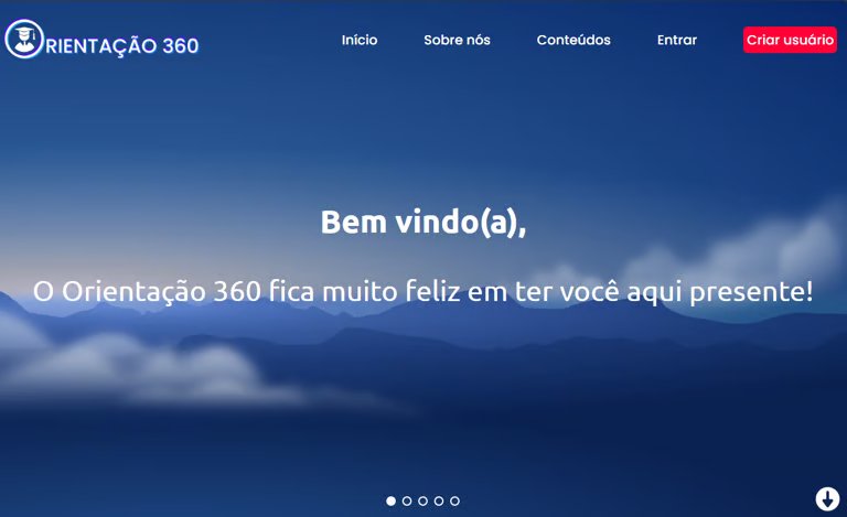 Captura de tela do projeto Orientação 360