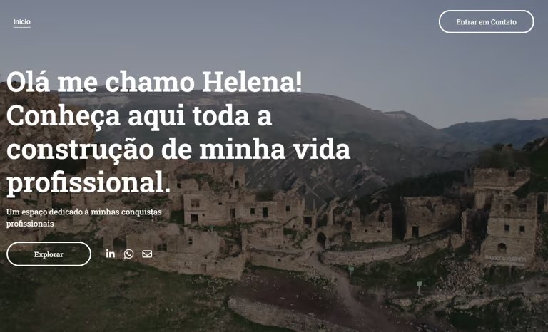Captura de tela do projeto Portfólio Pessoal